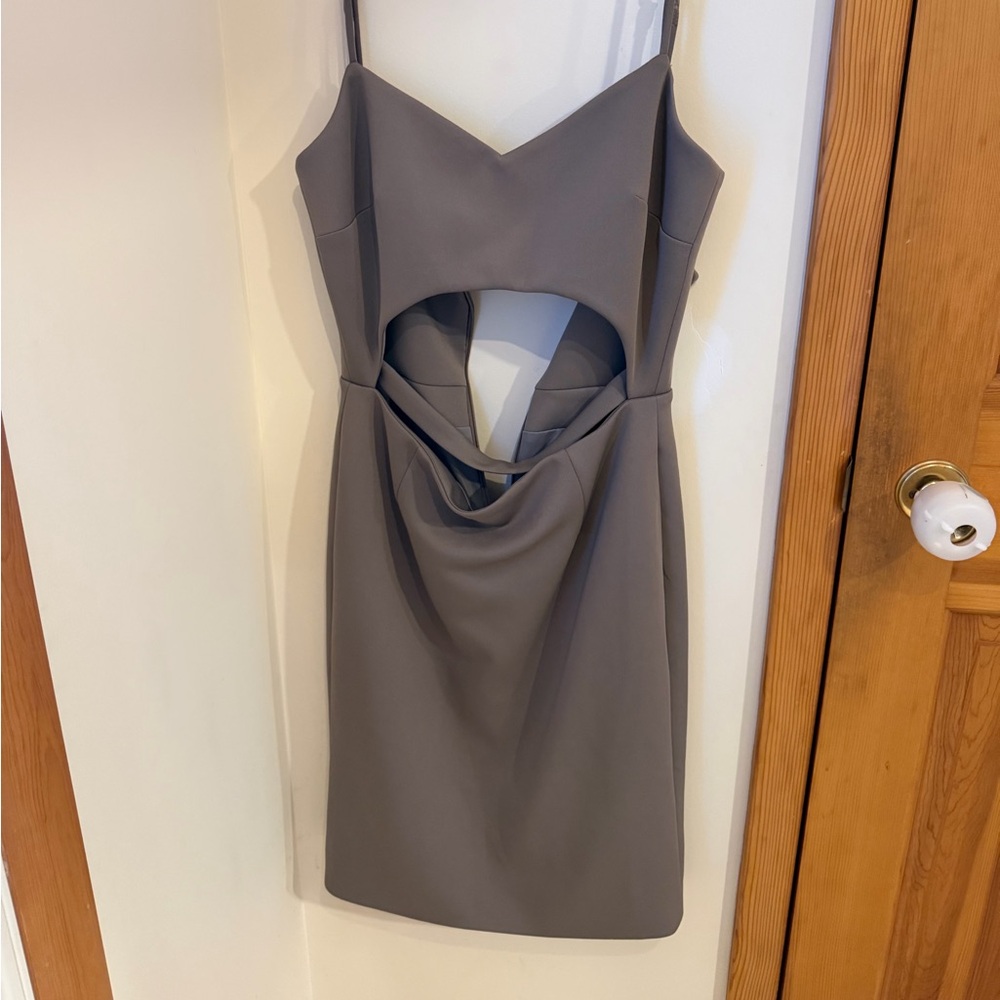 Kittenish midi cut out dress